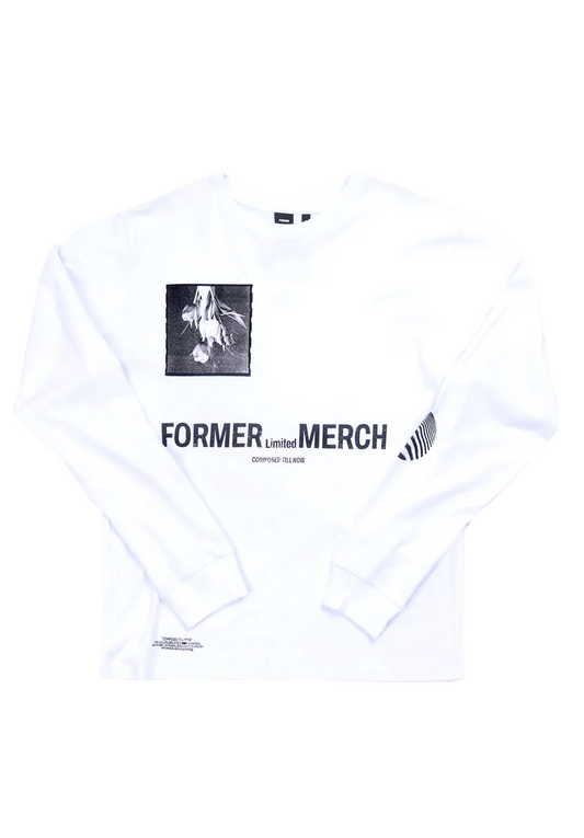 Former Merchandise Ruptured LS Tee White - ARROW & BEAST