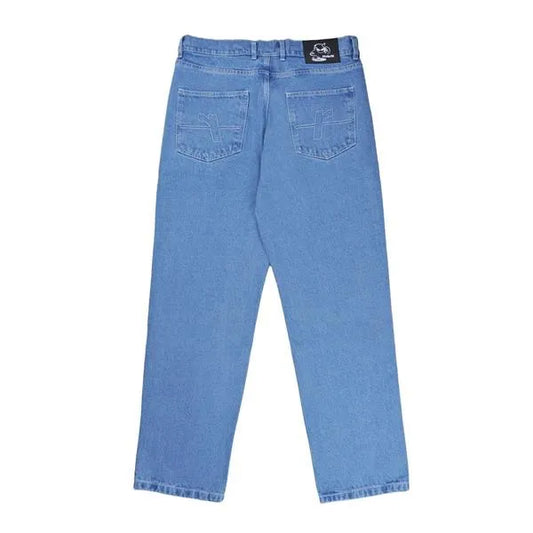 Rave Skateboards - GROS DENIM PANT BLUE RINSED - BLUE RINSED - ARROW & BEAST