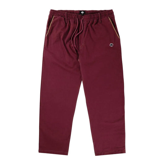 Magenta Skateboards - LOOSE PANTS 2 TONE - BURGUNDY - Burgundy - ARROW & BEAST