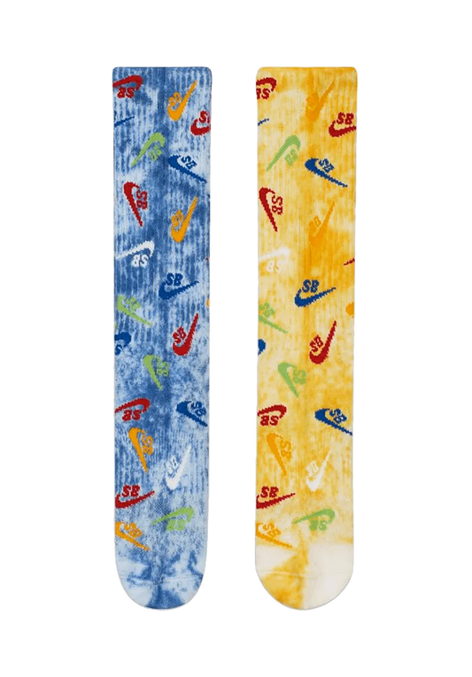Nike SB Sandy Bodecker Cushion Crew Socks Blue Yellow - ARROW & BEAST