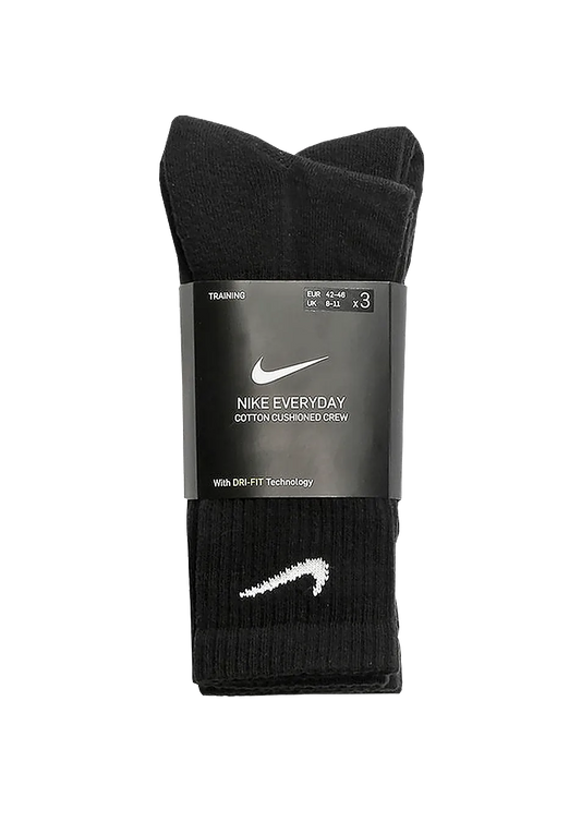 Nike SB Everyday Cushion Crew Socks Black - ARROW & BEAST