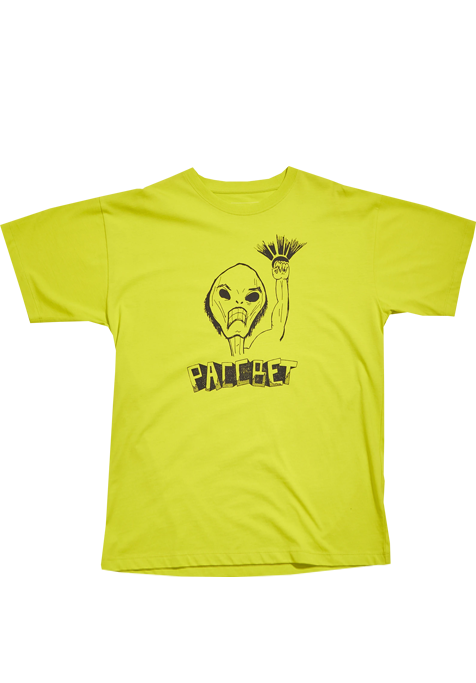 PACCBET #8 Alien Fist Printed Tee Bright Yellow OUTLET - ARROW & BEAST