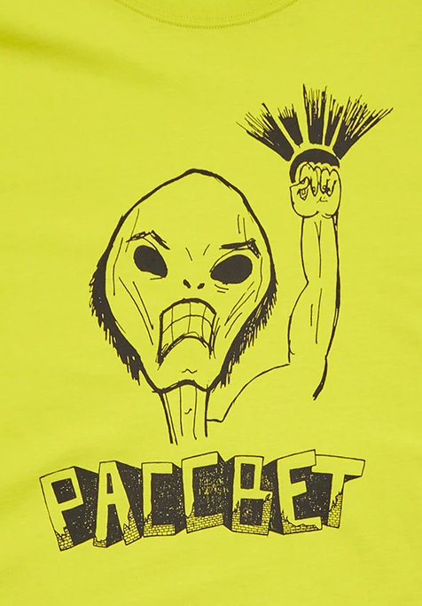 PACCBET #8 Alien Fist Printed Tee Bright Yellow OUTLET - ARROW & BEAST