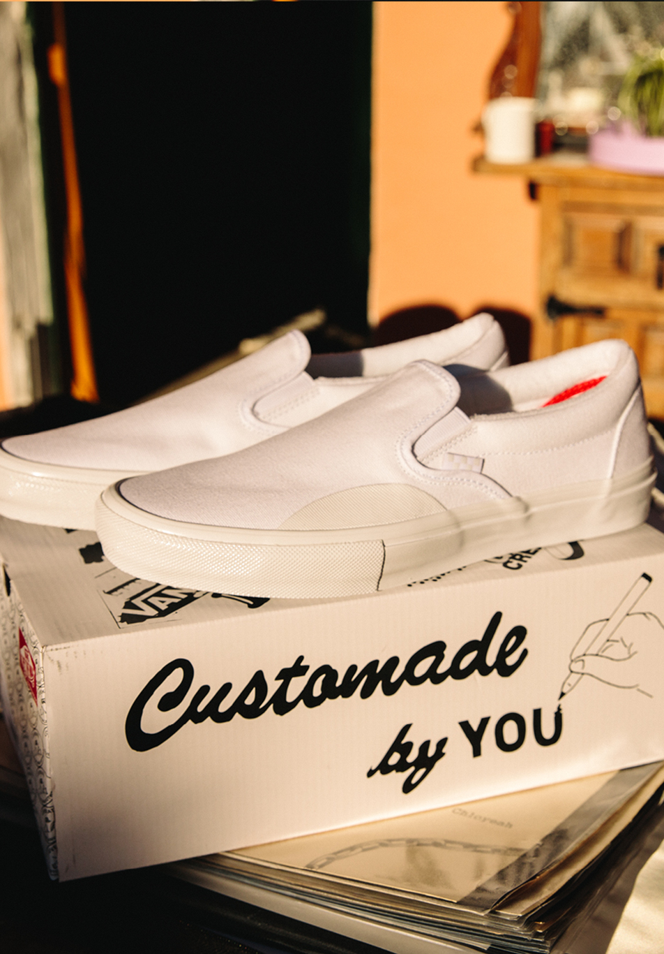 Vans Skate x LovenSkate Skate Slip-On Shoe White ONLINE ONLY - ARROW & BEAST