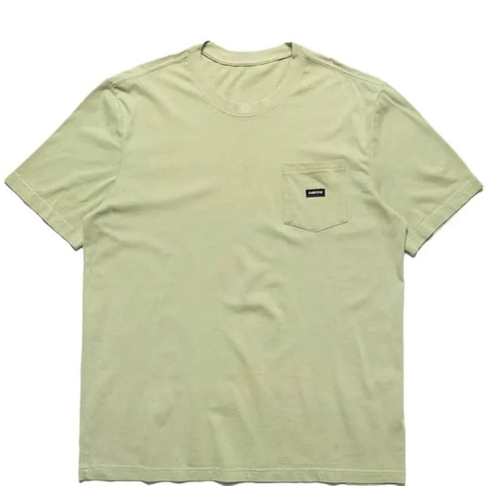 Chrystie NYC Small Patch Logo Pocket Tee Weed Green - ARROW & BEAST